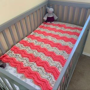 Made by Grandma - Hand Crocheted Baby Blanket